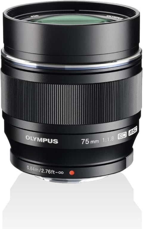 올림푸스 M.ZUIKO 디지털 ED 75mm F1.8 싱글 포커스 렌즈 블랙
