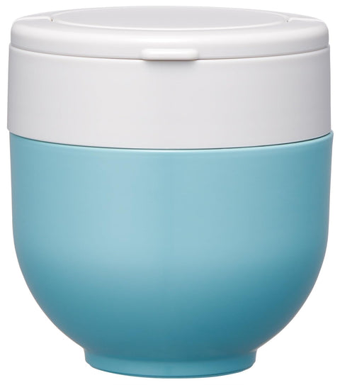 スケーター(Skater) 保温 保冷 丼ぶり ランチジャー 540ml 折りたたみハンドル付 抗菌 レイクグリーン LDNO6AG68016