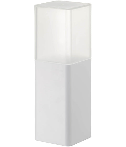 山崎實業 附蓋子 餐具架 白色 約W8XD8XH25cm 塔 防灰塵 附隔間 5372