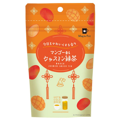 Mug&Pot 芒果香茉莉綠茶(茶包 2克×6P)