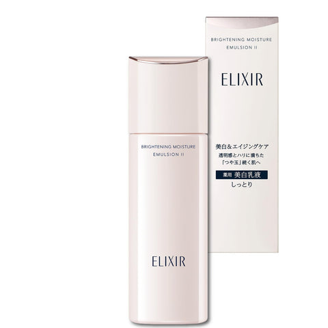 ELIXIR Brightening Emulsion WT 2 (Moist Type), 4.1 fl oz (130 ml) Quasi-drug Lotion, Transparency, Hali, Whitening, Aging Care, Shiseido