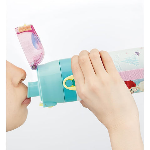 스케이터 (Skater) 어린이용 스테인리스 스틸 물병, 다이렉트 드링크, 470ml, 디즈니 아리엘 24, 어린이용, 경량, 단열 물병, 스포츠 보틀, 귀여운 어린이, 어린이, 어린이, 물병 SDC4-A