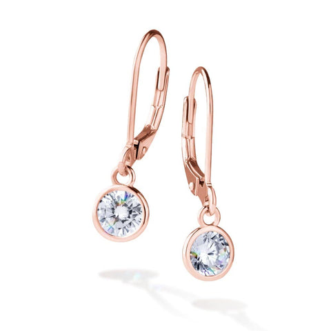Gift from New York フープピアス レディース プラチナ K18 ピンクゴールド 加工 揺れる ピアス エタニティ 金属アレルギー対応 ブランド 女性