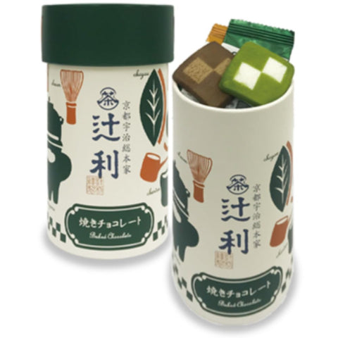 Jaen Tsujiri Roasted Chocolate, Set of 10, Matcha Candy, Kyoto Souvenir, Confectionery, Gift, Souvenir, Work, Celebration, Return Gift, Thank You, Divided Japanese Confectionery