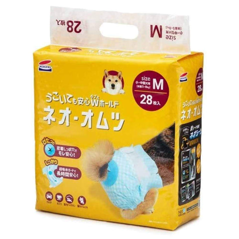 Neo-Lulife Neo 尿布，中型，適用於小型犬和中型犬，每包 28 片