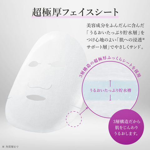 [Renewal] Lululun Over45 2FB Face Mask (Brightens Skin, Moisturizes), 32 Sheets (x1)