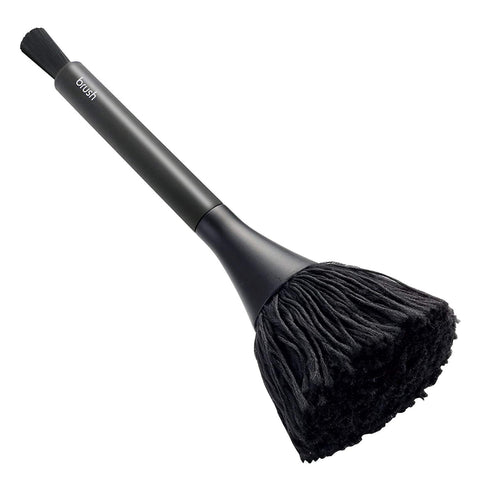 Elecom KBR-AM013AS Cleaner, Brush, Static Eliminating Brush, Antistatic Fiber, Rotation Type, Bristle, 2-Way Brush, Washable, Dust Removal, Black