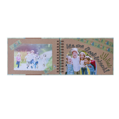 Nakabayashi Scrapbook Large Humming Mint Scandinavian Red A-SCL-HM-4