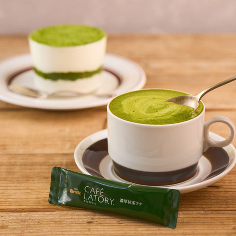 AGF Blendy Café Stick Thick Matcha Latte, 16 Pieces (Powder Matcha)