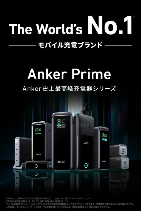 Anker Prime Charging Station (6-in-1, 140W) 【独自技術Anker GaNPrime採用/コンセント差込口 2口 / USB-C 2ポート / USB-A 2ポート / PSE技術基準適合】iPhone Galaxy Android スマートフォン MacBook ノートPC 各種 その他機器対応（ブラック）