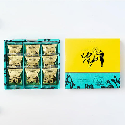 Butter Butler 奶油攪拌棒 18個裝【附手提袋】人氣 點心 甜點 禮物 東京特產 特產 獨立包裝 禮物 回饋 家庭慶祝 烘焙 退休 (9個裝)