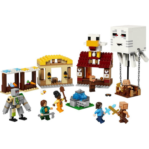 LEGO Minecraft 21273 Gust Village Assault Toy, Birthday Gift, Blocks, Boys, Girls, Children, 10, 11, 12 Years, Elementary School Students, Micra, Minecraft Game, Toy