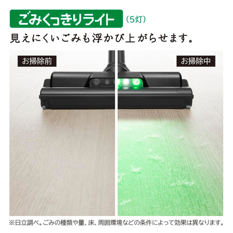 日立 掃除機 かるパックスティック 紙パック式 スティッククリーナー PKV-BK3L V ラベンダー 日本製 強力パワー 軽量 自走式 ハンディクリーナー スタンド付き