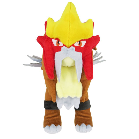 Sanei Boeki PP63 Pokémon All Star Collection Plush Toy, Entei, Size S, W 4.1 x D 9.4 x H 9.3 in (10.5 x 24 x 23.5 cm)