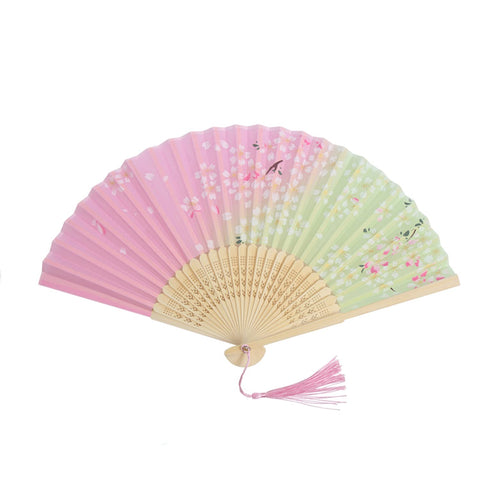 DERAYEE Folding Folding Fan, Made of Bamboo, Japanese Style, Summer, Stylish, Hand Held, For Festivals, Fireworks Displays, Japanese Accessories, Present, Beautiful