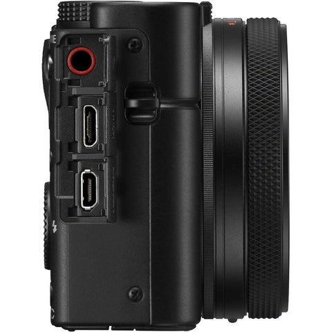 Sony DSC-RX100M7 Cyber-shot RX100VII Compact Digital Camera,1.0-Type Stacked CMOS Sensor, 8x Optical Zoom, 0.94–7.9 inches (24–200 mm), 180-Degree Tiltable LCD Monitor, 4K Video Recording, Black