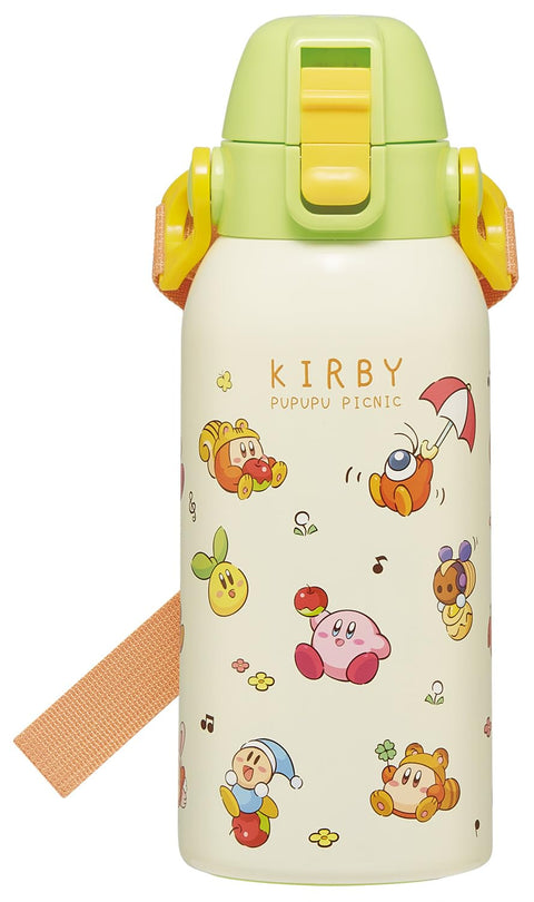 Skater 儿童用 不锈钢水杯 直饮 600毫升 儿童款轻便型 星之卡比 野餐 保冷专用 waterbottle 运动水壶 儿童 儿童 水瓶 STCH6