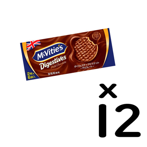 Montoile McViti Digestive Biscuit Chocolate (2 Sheets x 6 Bags) x 12