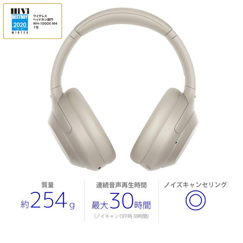 Sony WH-1000XM4 Wireless Noise Cancelling Headphones WH-1000XM4 : LDAC/Amazon Alexa/Bluetooth/High Resolution/Up to 30 Hours of Continuous Playback with Sealed Microphone 2020 Model 360 Reality Audio