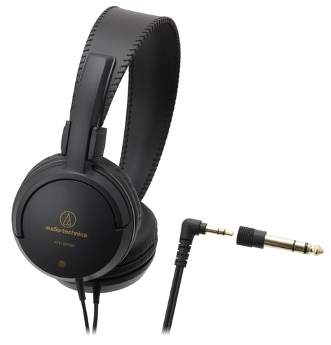 Audio-Technica ATH-EP100 On-Ear Headphones for Musical Instruments, Open Type, Wired, Lightweight, Musical Instrument Practice, Electronic Piano, 0.25 inch (6.3 mm) Headphone Connector Converter Plug