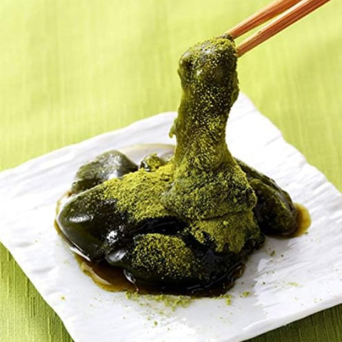 Itohkyuemon Uji Matcha, Warabi Mochi, Chafaron, 4 Pieces, Matcha Mitsu with Kina Powder