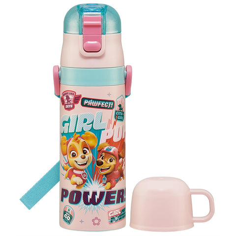 スケーター(Skater) 子供用 ステンレス 水筒 2way 直飲み 470ml コップ飲み 430ml パウ・パトロール ガール 子供に優しい軽量タイプ 男の子 保温 保冷 waterbottle スポーツボトル かわいい キッズ 子供 こども 水瓶 SKDC4-A