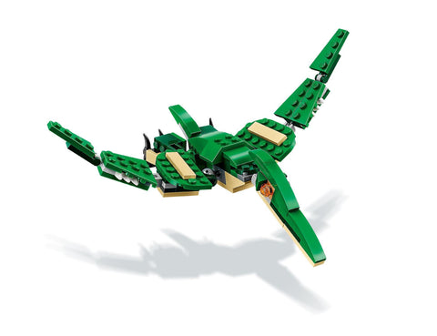LEGO Creator 31058 3-in-1 Mighty Dinosaurs Set (T-Rex/Triceratops/Pterodactyl), For Ages 7 - 12, Boys & Girls, Creative Educational Toy