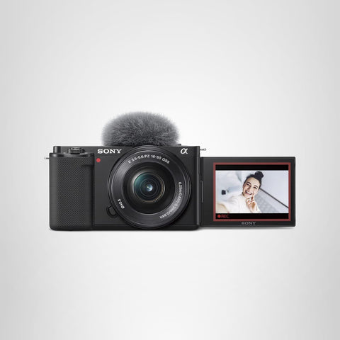 SONY(ソニー) Vlog用カメラ レンズ交換式VLOGCAM APS-C ミラーレス一眼カメラ ZV-E10 パワーズームレンズキット(同梱レンズ:SELP1650) ウィンドスクリーン付属 ブラック ZV-E10L B