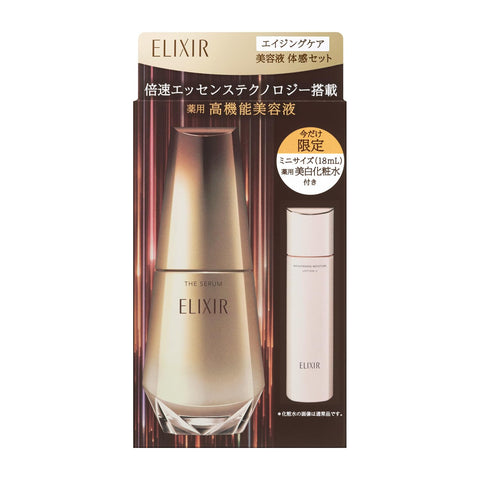 Elixir Speriel Aging Care Serum Feeling Set, aL ba, Relaxing Aqua Floral Scent, 1.7 fl oz (50 ml) + 0.7 fl oz (18 ml)