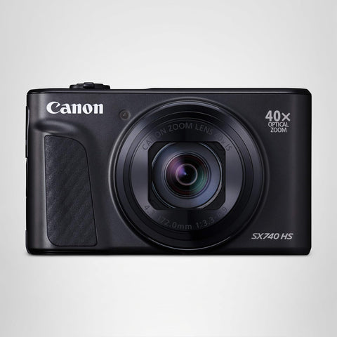 Canon 小型數位相機 PowerShot SX740 HS 黑色 光學40倍變焦/4K視訊/Wi-Fi對應 PSSX740HSBK