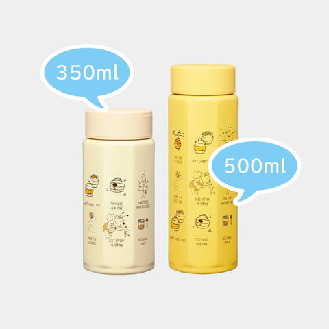 스케이터 (스케이터) 스테인리스 스틸 머그 보틀, 500ml, 잡기 편한 팔각형 단열 물병, 디즈니 위니 더 푸, STO5-A