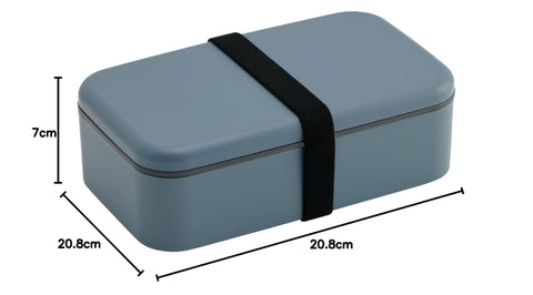 スケーター(Skater) バイオマス 箸付 弁当箱 ランチボックス 大容量 1000ml ランチベルト付 食洗機対応 電子レンジ対応 日本製 アッシュブルー PLB10HB