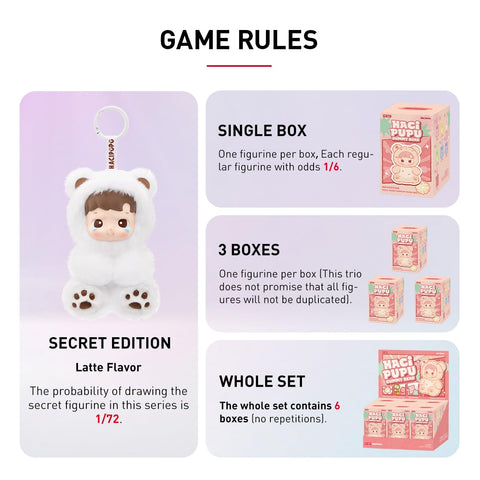 POP MART HACIPUPU Gummy Bear Series Plush Pendant, 1 Piece, Pop-Mart Toy Toy Toy (1 Piece), Blind Box, Plastic Model, Premium Toy, PVC, Soft Vinyl, Original Character, Birthday Gift
