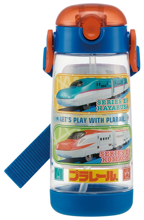 スケーター(Skater) 子供用 ストロー付き 水筒 クリアボトル プラレール 20 480ml 男の子 PDSH5
