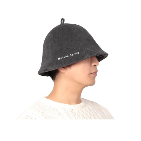 Maison Sauna Hat, Prevents Hair Damaging, Towel Fabric, Easy to Wash Men's, Women's, Sauna Goods, Stylish