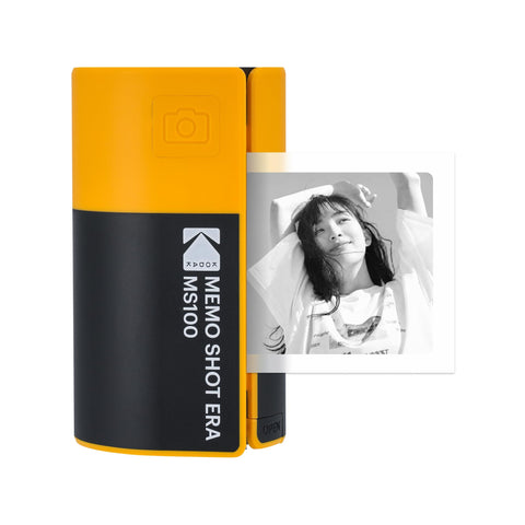 Kodak KODAK 메모 샷 ERA 토이 인스턴트 디지털 카메라, 라벨 프린터 (옐로우, 카메라 본체+롤 1개)