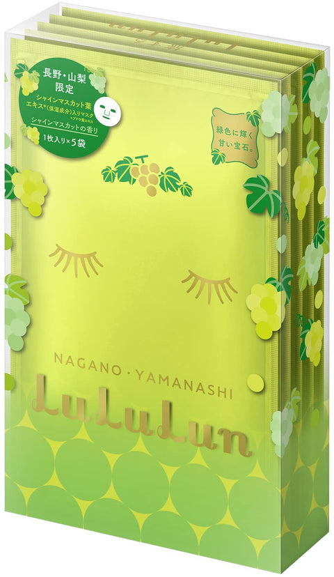 面膜 面膜 Lululun 长野・山梨Lulun(闪亮麝香葡萄的香味) 1片×5袋
