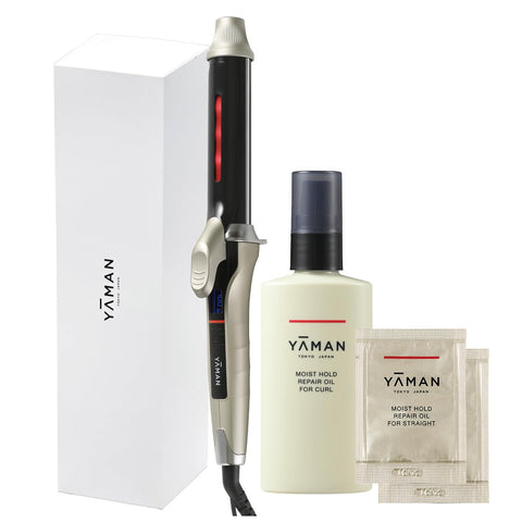 ヤーマン ヘアアイロン スムースアイロンフォトイオンカール モイストホールドリペアオイルforカールセット YJHB1NAM 【Amazon.co.jp限定】