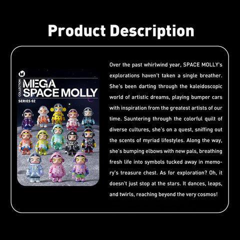 POPMART MEGA SPACE MOLLY 100% Series【ピース】 ポップマート ガチャガチャ ブラインド ボックス フィギュア プラモデル プレミアム おもちゃ PVC ソフビ オリジナル キャラクター 誕生日 プレゼント