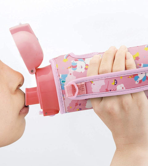 スケーター(Skater) 直飲み ステンレス 水筒 470ml ボトルカバー付き ユニコーン 女の子 KSDC4