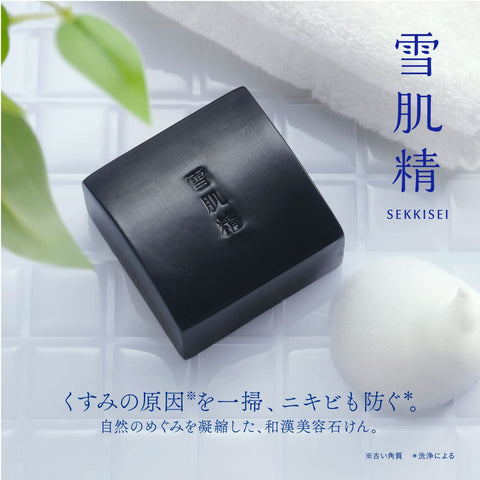 雪肌精 潔面 精華 肥皂 主體 120g 潔面皂 毛孔 與漢美容皂 暗沉 粉刺 黑色