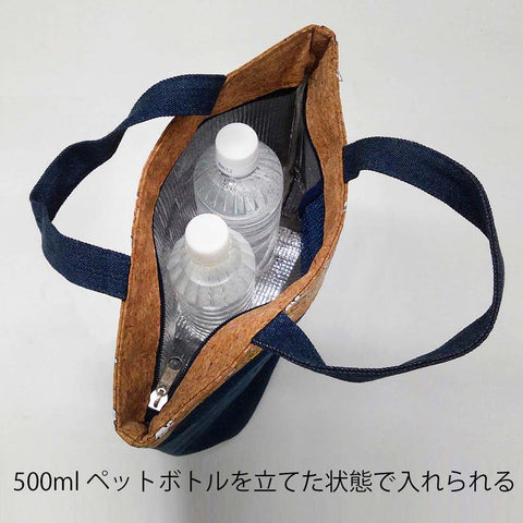 Skater 軟木×牛仔布 保冷包 手提包 午餐包 M 史努比 & 好友 KBCO2-A