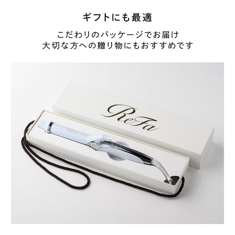 ◆新型号◆【官方商店限定】Refa 卷发棒 专业32mm ReFa CURL IRON PRO32mm 白色 附带指南 卷发棒 光泽 不伤 礼物 海外适用 卷发棒