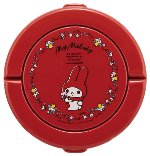 Skater LDNO6AG Thermal Insulated Lunch Jar, 19.4 fl oz (540 ml), Folding Handle, Antibacterial, Sanrio My Melody, Flower Retro, Girls