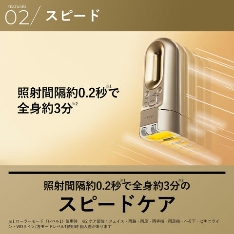 Yerman YJEA4NAM Hair Removal Device Category Reybote Hyper Zero Light Beauty Device with Parly Skin Lotion for Men and Women, Compatible with VIO Sticker (Amazon.co.jp Exclusive)