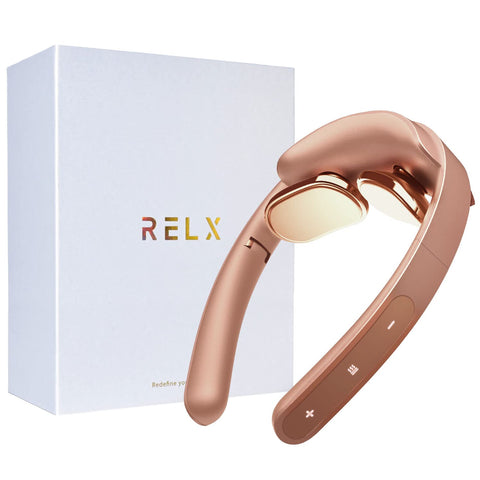 【整体院长监修】RELX 放松设备 EMS 温热（日本企业规划）超轻量72g 无线 礼物 礼品 颈部保暖 静音（玫瑰金）