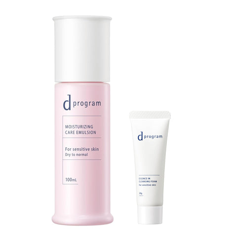 dプログラム(d program) オンライン限定キット【医薬部外品】 モイストケア エマルジョン EX 100mL+洗顔20gつき | 乳液 | ミルク・ローション状 | 無香料 | デリケート 保湿 肌荒れ予防 美肌菌に着目