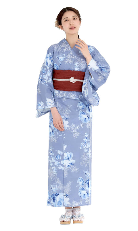 [NISHIORI] 二部式浴衣 レディース セパレート 浴衣単品 簡単着付け 夏祭り 花火大会 女性用 トレンド柄 和モダン 着崩れしにくい