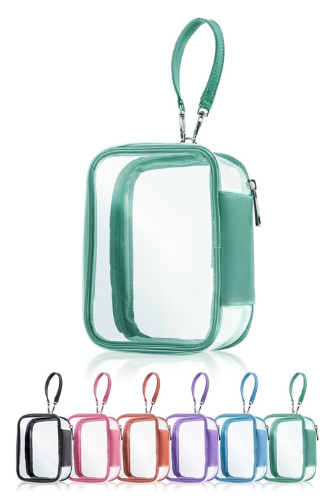 [360° Visible Push] Plush Pouch, 3.9 inches (10 cm), Mini Size, Sewing Pouch, Plush, Storage, Pain Buff, mint