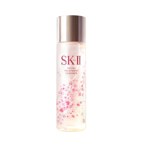 SK-II Official Store | Facial Treatment Essence Cherry Blossom Limited Edition 8.1 fl oz (230 ml) | Lotion, Introduction Serum, Serum (3 in 1) | Pore Care, Moisturizing, Aging Care | Unscented | Pitera Essence | Skin Care Gift